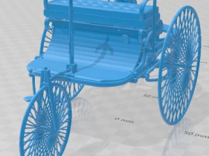 Патентованный автомобиль Benz Motorwagen 1886 года для печати 3D Принт Модель
