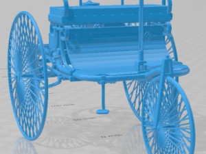 Benz Patent Motorwagen 1886 Printable Car Modelo de impresión 3D
