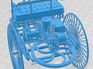 Benz Patent Motorwagen 1886 Printable Car 3D Print Model