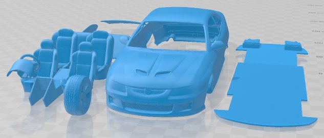 Holden Monaro VZ CV8 Z 2005 Printable Car 3D 프린트 모델 .c4d .max .obj .3ds .fbx .stl .blend 