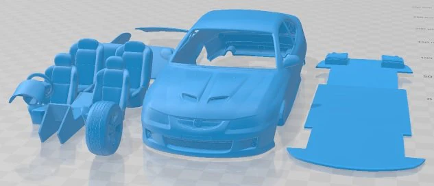 Holden Monaro VZ CV8 Z 2005 Printable Car 3D Print Model .c4d .max .obj .3ds .fbx .stl .blend 
