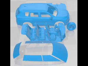 Mitsubishi Outlander 2022 Printable Car Modello di stampa 3D