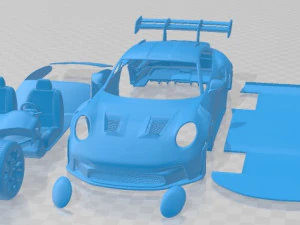 Porsche 911 GT3 RS 2022 Printable Car 3D Print Model