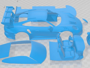 Porsche 911 GT3 RS 2022 Printable Car 3D Print Model
