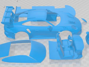 Porsche 911 GT3 RS 2022 Printable Car 3D Print Model