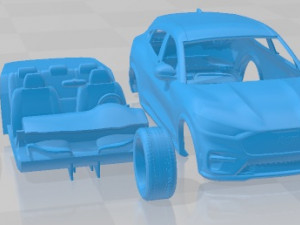 Mustang MACH E GT 2021 Printable Car Modelo de Impressão 3D