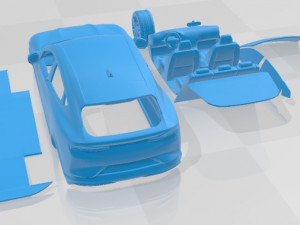 Mustang MACH E GT 2021 Printable Car Modelo de Impressão 3D