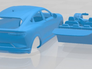 Mustang MACH E GT 2021 Printable Car Modelo de Impressão 3D