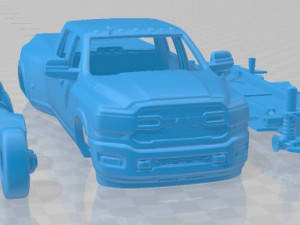 Dodge Ram 3500 HD 2019 Printable Car 3D Print Model