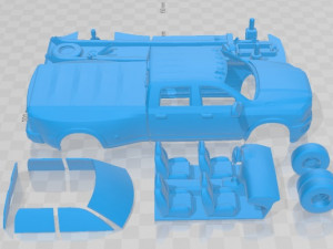 Dodge Ram 3500 HD 2019 Printable Car 3D Print Model