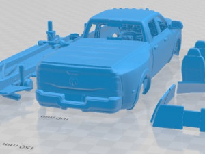Dodge Ram 3500 HD 2019 Printable Car 3D Print Model