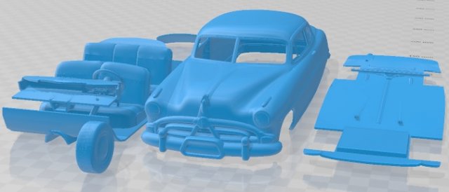 Hudson Hornet 1951 Printable Car 3D Print Model .c4d .max .obj .3ds .fbx .stl .blend 