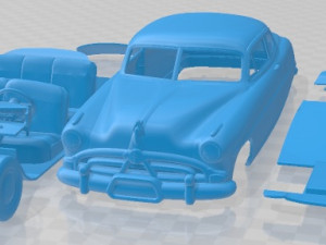 Hudson Hornet 1951 Printable Car Model Cetak 3D