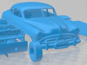 Coche imprimible Hudson Hornet 1951 Modelo de impresión 3D