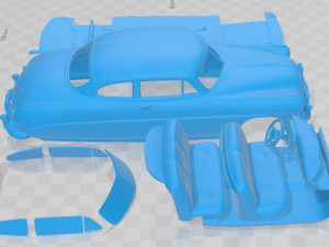 Hudson Hornet 1951 Printable Car 3D Print Model