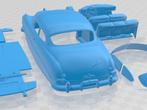 Hudson Hornet 1951 Printable Car 3D Print Model