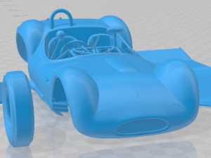 Maserati Tipo 61 Birdcage Printable Car Modelo de Impressão 3D