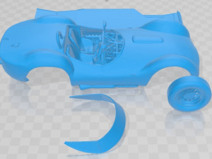 Maserati Tipo 61 Birdcage Printable Car Modelo de Impressão 3D