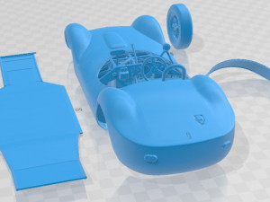 Maserati Tipo 61 Birdcage Printable Car Modelo de Impressão 3D