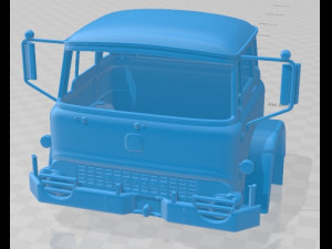 Bedford MK 1972 Printable Cabin Truck Modèles 3D en vedette