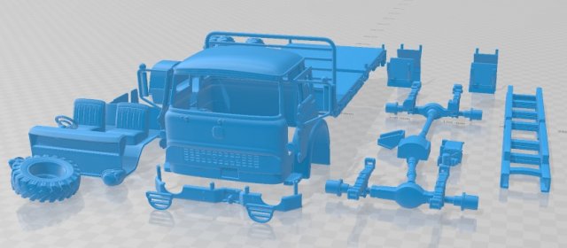 Bedford MK 1972 Printable Truck Modèles 3D en vedette .c4d .max .obj .3ds .fbx .stl .blend 