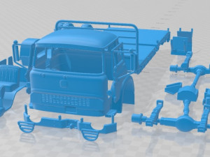 Bedford MK 1972 Printable Truck 3Dプリントモデル