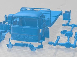 Bedford MK 1972 Yazdırılabilir Kamyon 3D Baskı Modeli