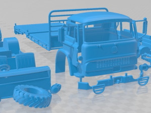 Bedford MK 1972 Printable Truck Modèles 3D en vedette