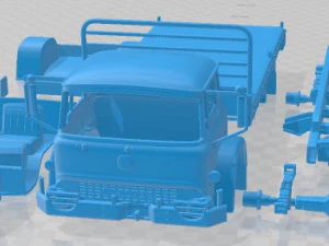 Bedford MK 1972 Printable Truck 3D Print Model