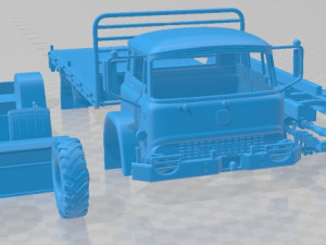 Bedford MK 1972 Printable Truck 3D प्रिंट मॉडल
