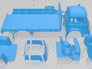 Bedford MK 1972 Printable Truck 3D प्रिंट मॉडल