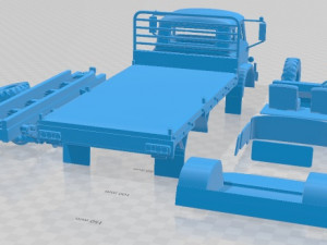 Bedford MK 1972 Printable Truck 3D प्रिंट मॉडल