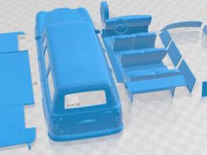 Peugeot 403 Familiale 1956 Printable Car 3D Print Model