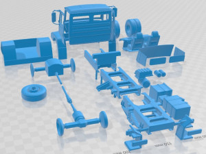 Mercedes Benz Atron 2011 Printable Truck 3D Print Model
