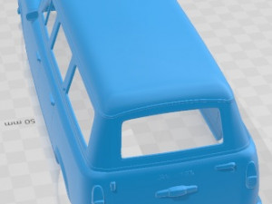 Peugeot 403 Familiale 1956 Printable Body Car Model do druku 3D