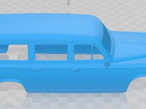 Peugeot 403 Familiale 1956 Printable Body Car 3D Print Model