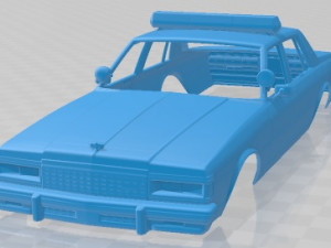 Chevrolet Caprice Sheriff 1978 Police Printable Body Car Modèles 3D en vedette