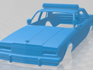 Chevrolet Caprice Sheriff 1978 Police Printable Body Car 3D Print Model