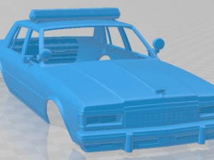 Chevrolet Caprice Sheriff 1978 Police Printable Body Car 3D 프린트 모델