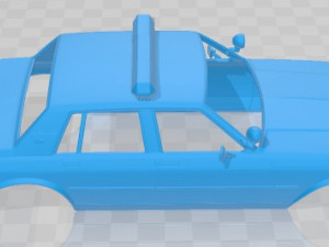 Chevrolet Caprice Sheriff 1978 Police Printable Body Car 3D 프린트 모델