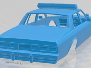 Chevrolet Caprice Sheriff 1978 Police Printable Body Car 3D 프린트 모델