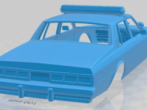 Chevrolet Caprice Sheriff 1978 Police Printable Body Car 3D Print Model