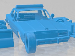 Chevrolet Caprice Sheriff 1978 Police Printable Car Modello di stampa 3D