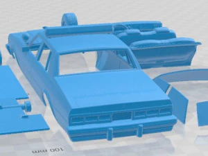 Chevrolet Caprice Sheriff 1978 Police Printable Car 3D Print Model