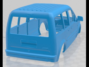 Tourneo Connect SWB 2014 Printable Body Car 3D 프린트 모델