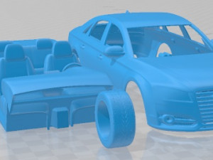 Audi S8 2014 Printable Car Modèles 3D en vedette