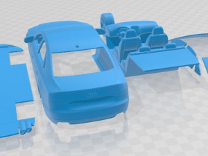 Audi S8 2014 Printable Car Modèles 3D en vedette