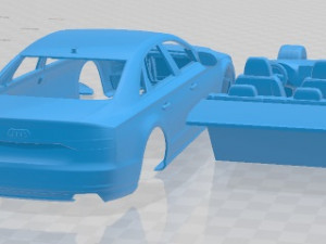 Audi S8 2014 Printable Car Modèles 3D en vedette