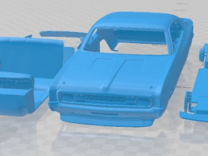 Chrysler Valiant Charger 1972 Printable Car 3D Print Model
