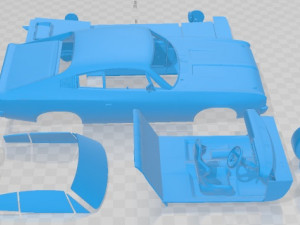 Chrysler Valiant Charger 1972 Printable Car 3D-Druckmodell